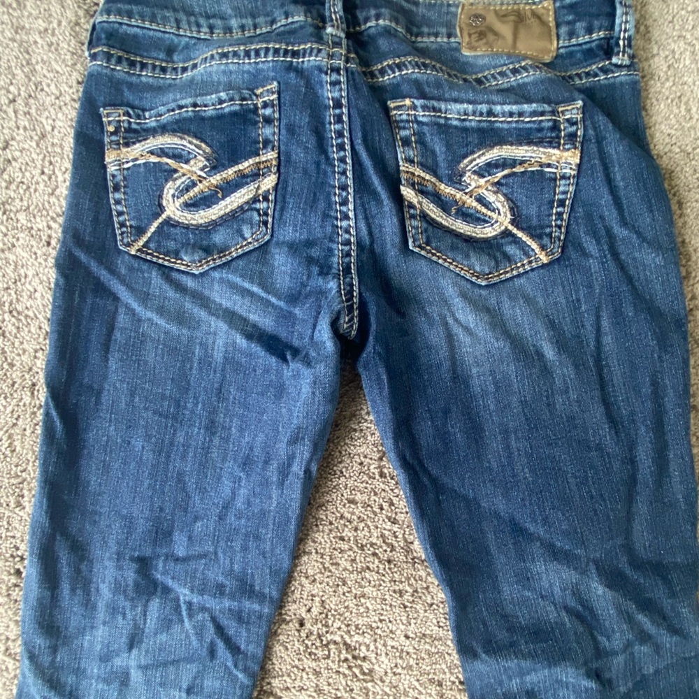 Silver Jeans vintage low rise flare/bootcut jeans